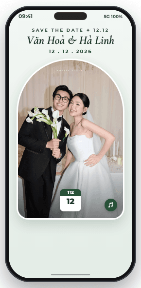 Mẫu thiệp cưới MẪU 06 - Lễ Thành Hôn Văn Hoà & Hà Linh