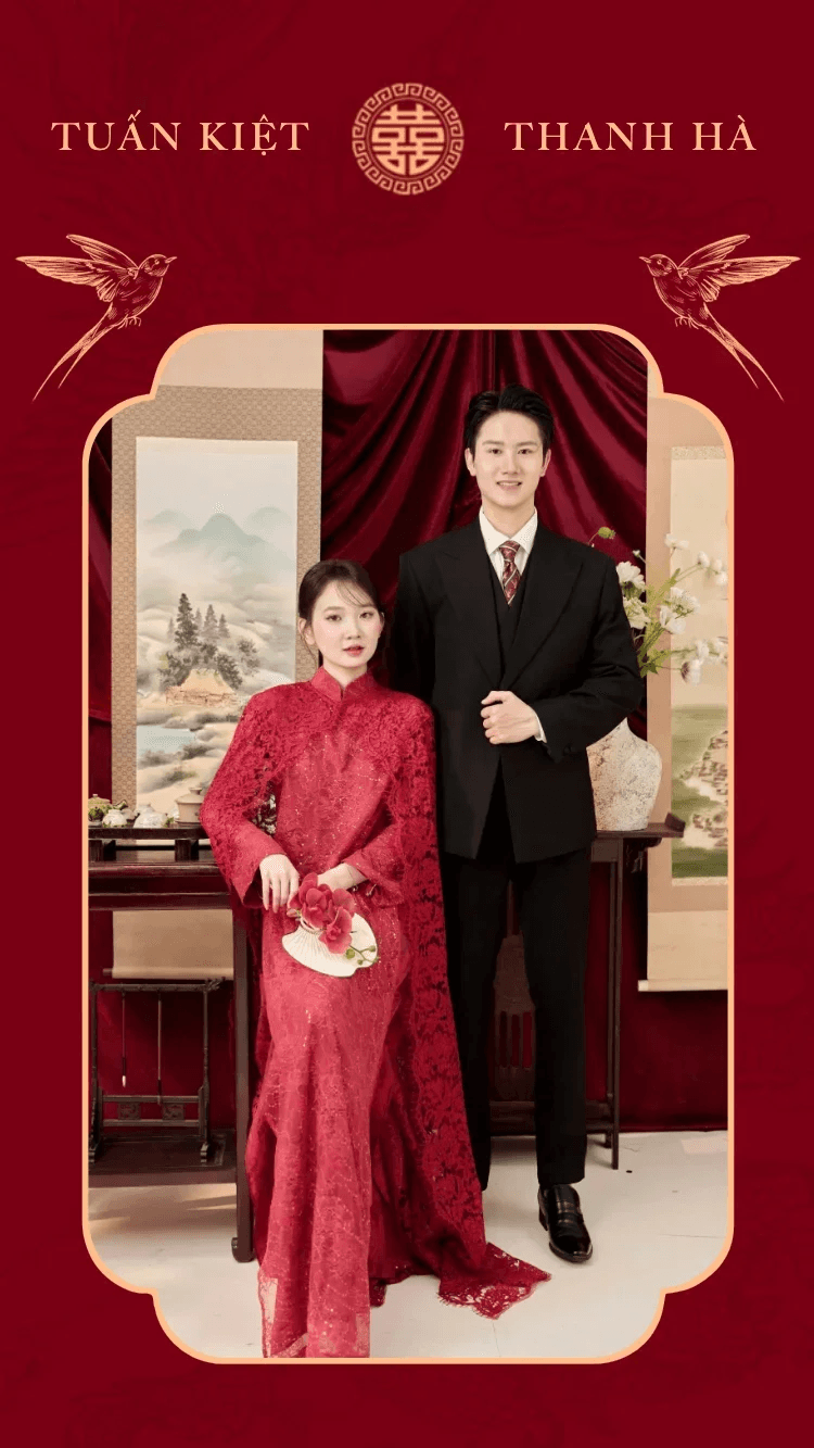 Mẫu thiệp cưới MẪU 18 - Lễ Thành Hôn Tuấn Kiệt & Thanh Hà